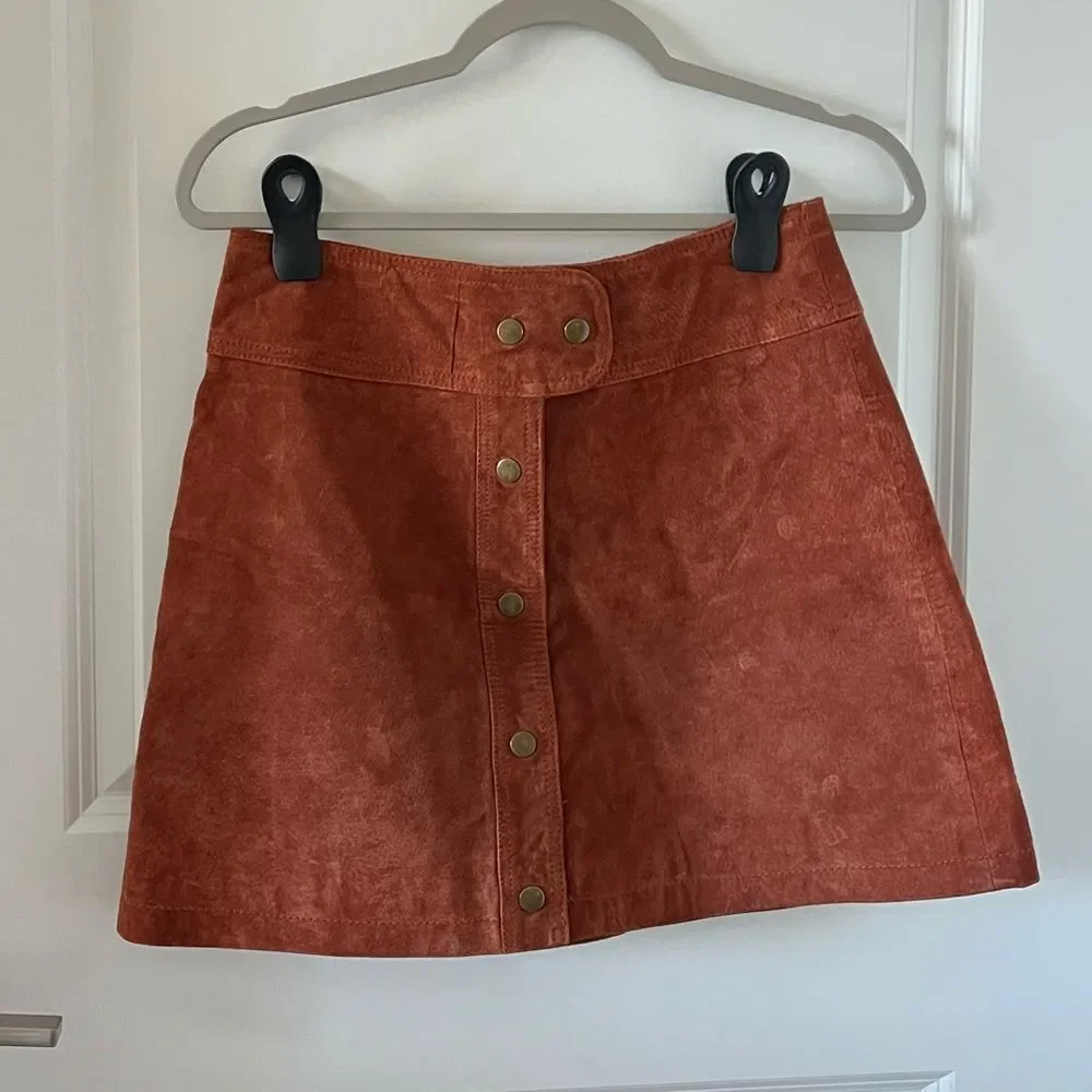 Urban Outfitters Cardiff Suede Mini Skirt Size S